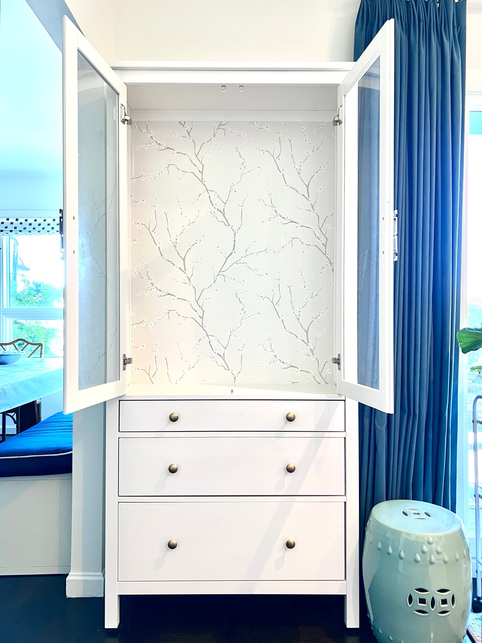 Customizing an IKEA Hemnes China Cabinet | Jewels at Home